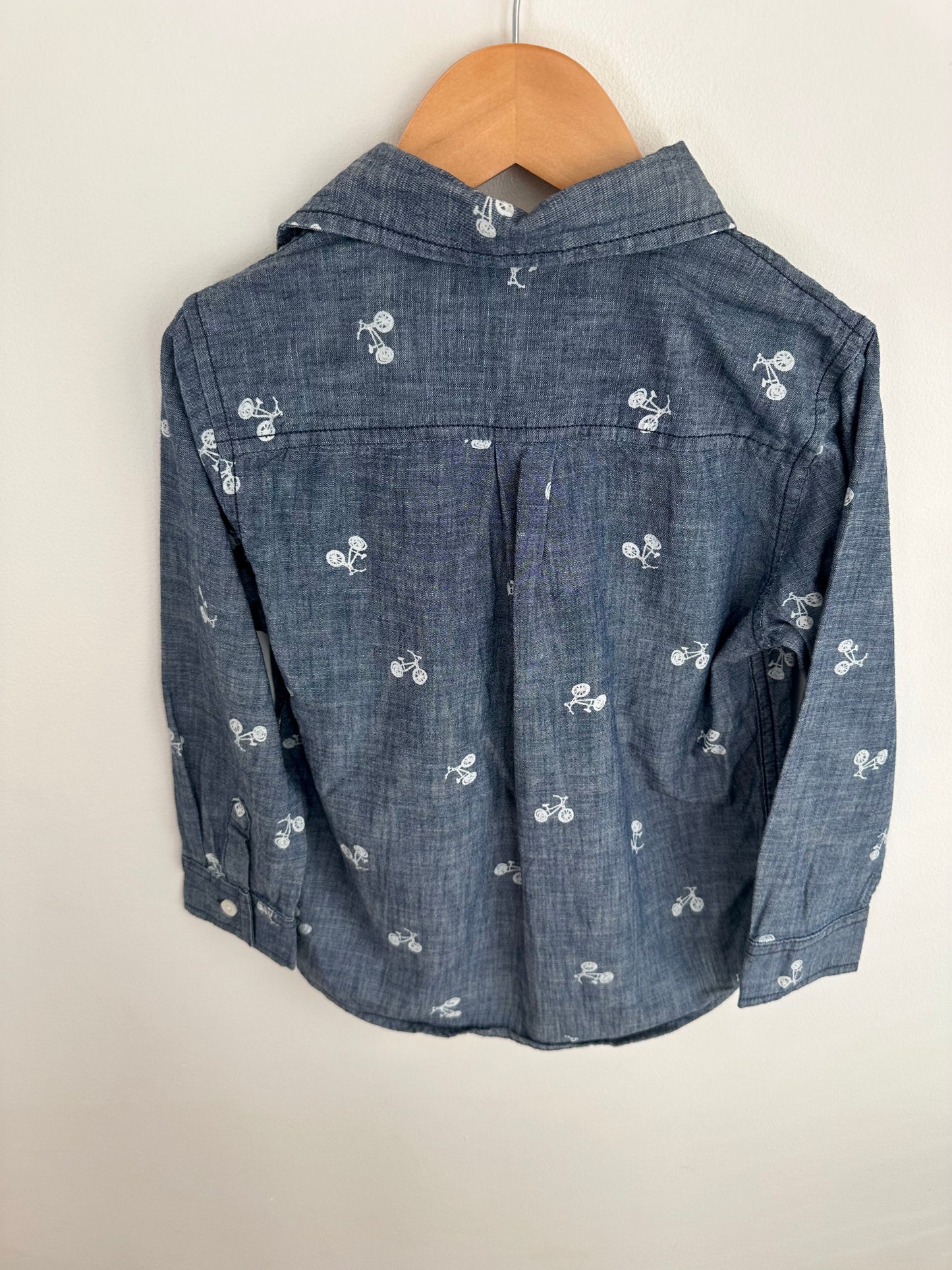 Gymboree Bicycle Collared Dress Shirt / 5 years