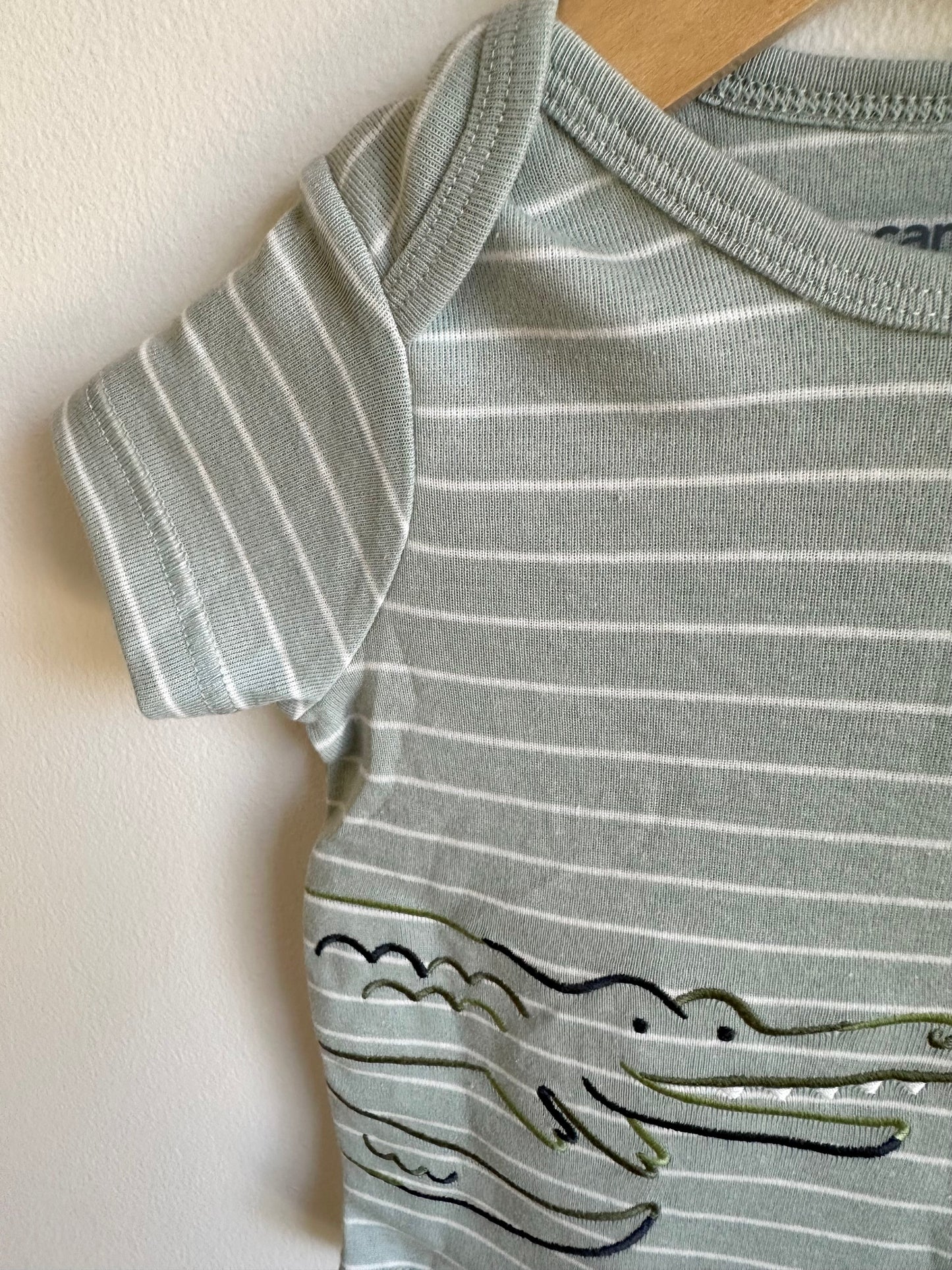 Alligator Striped T-Shirt / 6-9m