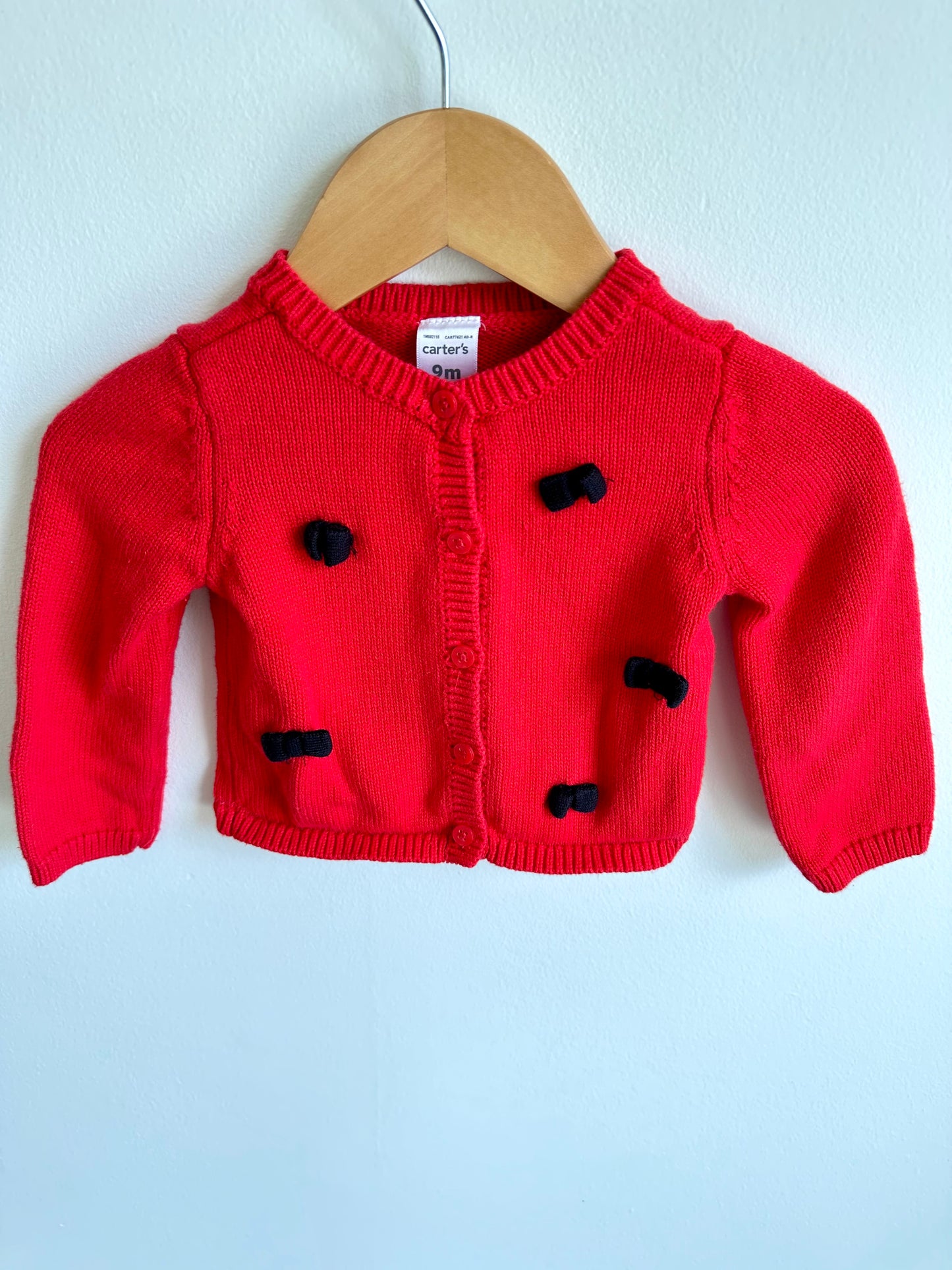 Red Bow Sweater / 9m