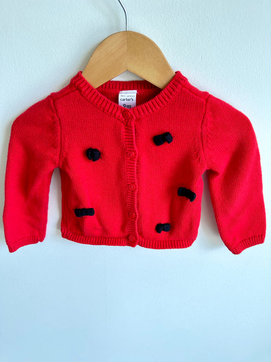 Red Bow Sweater / 9m