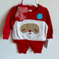 Santa Sweater, Pants + Socks Set (With Tags) / 3m