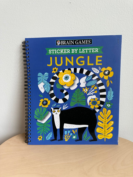 Sticker by Letter Jungle Activity Book