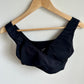 Black Wide Strap Nursing Bra / M-L