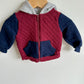 Quilted Colored Block Hoodie / 3-6m