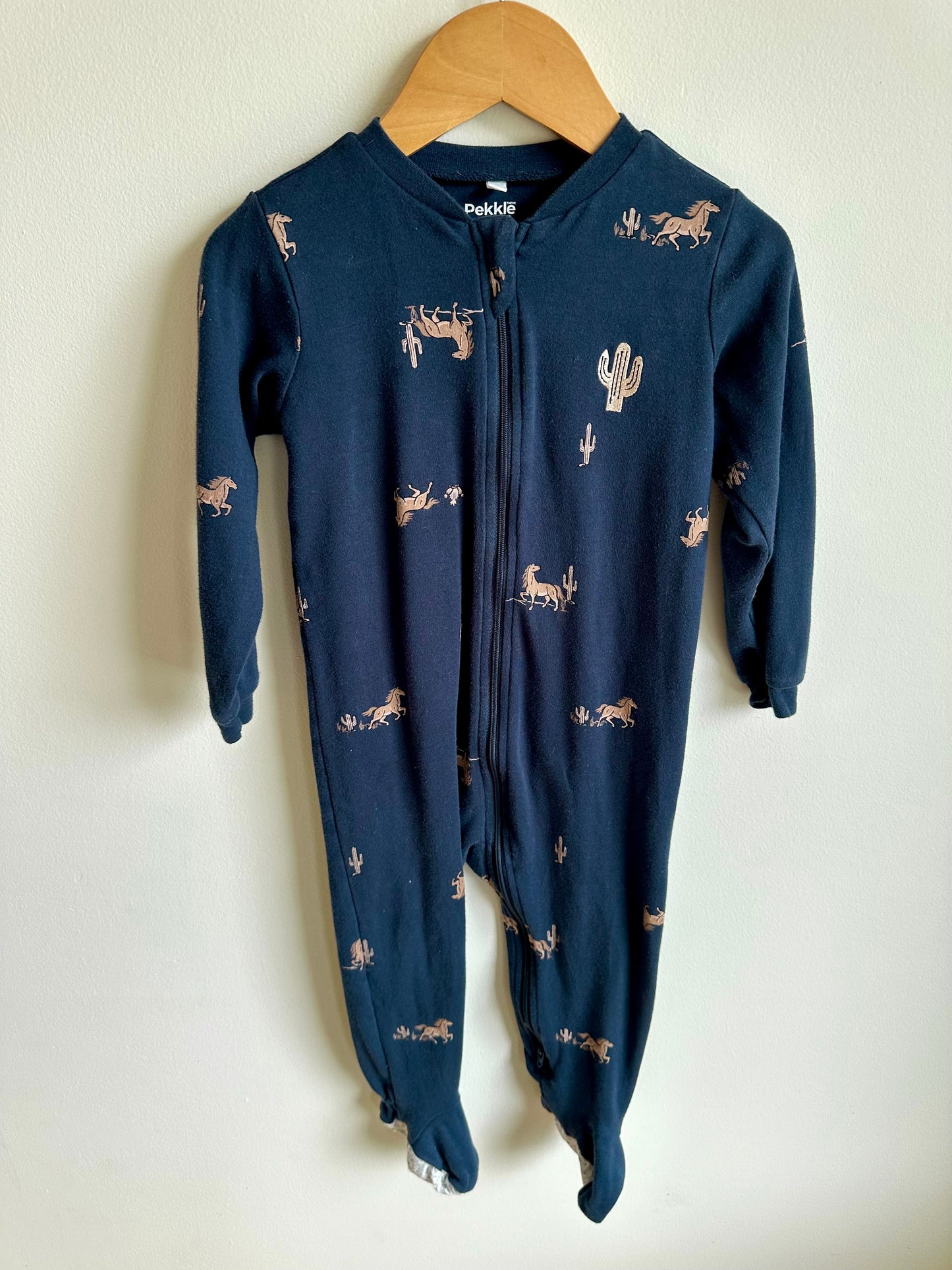 Organic Navy Cactus Sleeper / 24m