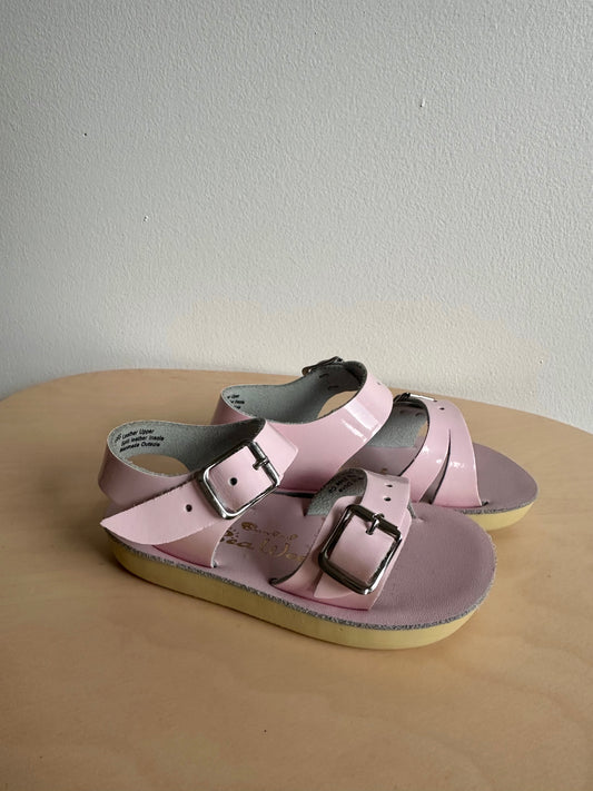 Genuine Leather Pink Salt Water Sandals  / Size 3 Toddler