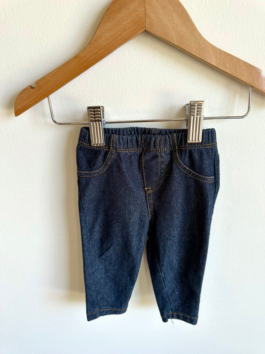 Denim Look Leggings / 6m