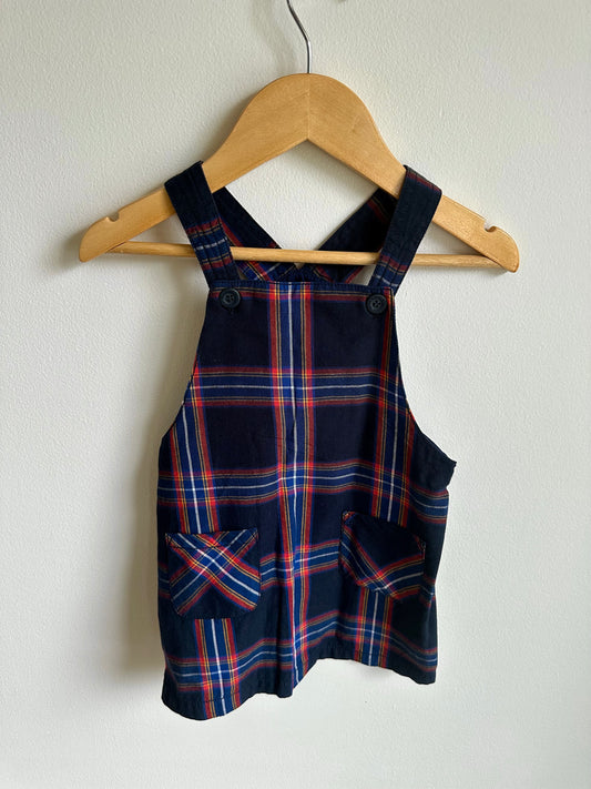 Handcrafted Plaid Dress with Pockets (With Tags) / 9-12m