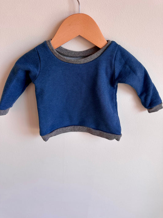 Blue Crew Neck Sweater / 3m?