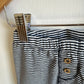 Navy Striped Pants with Buttons / 6m