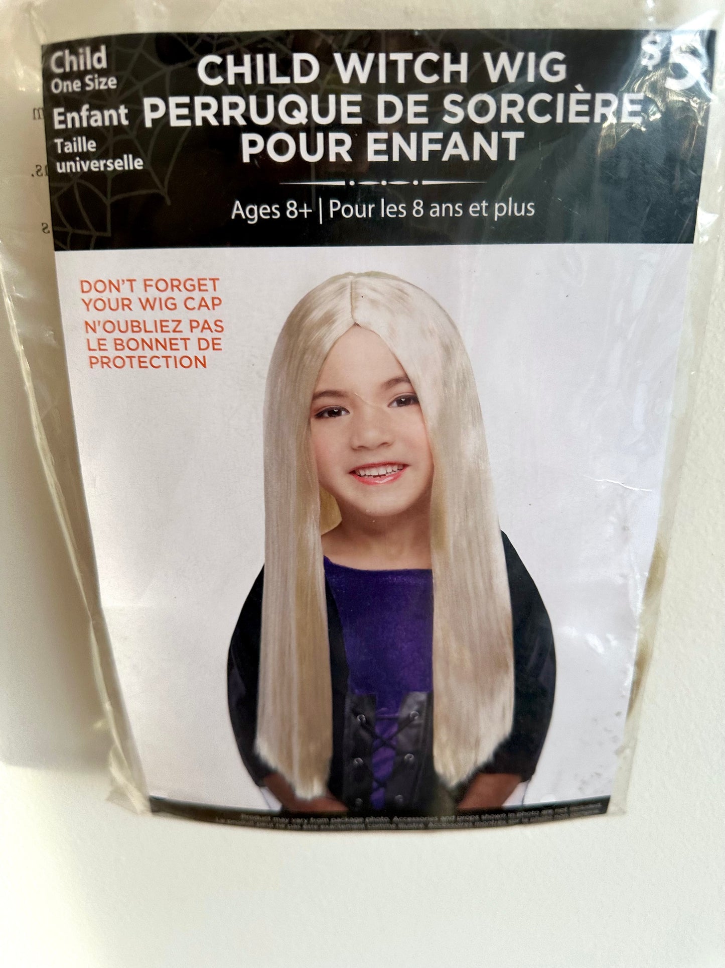 Child Long Blonde Witch Wig / Child (8+)