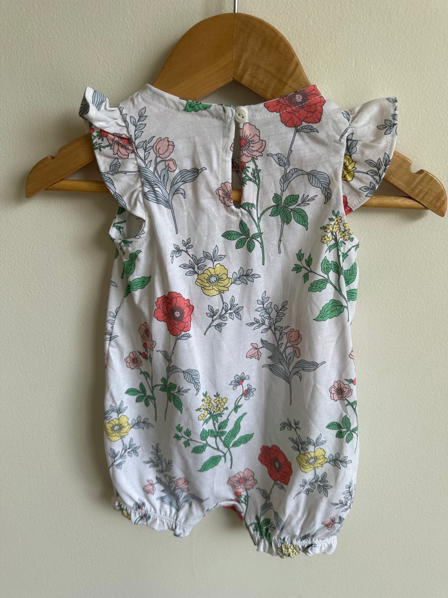 Plants & Flower Romper / 3-6m