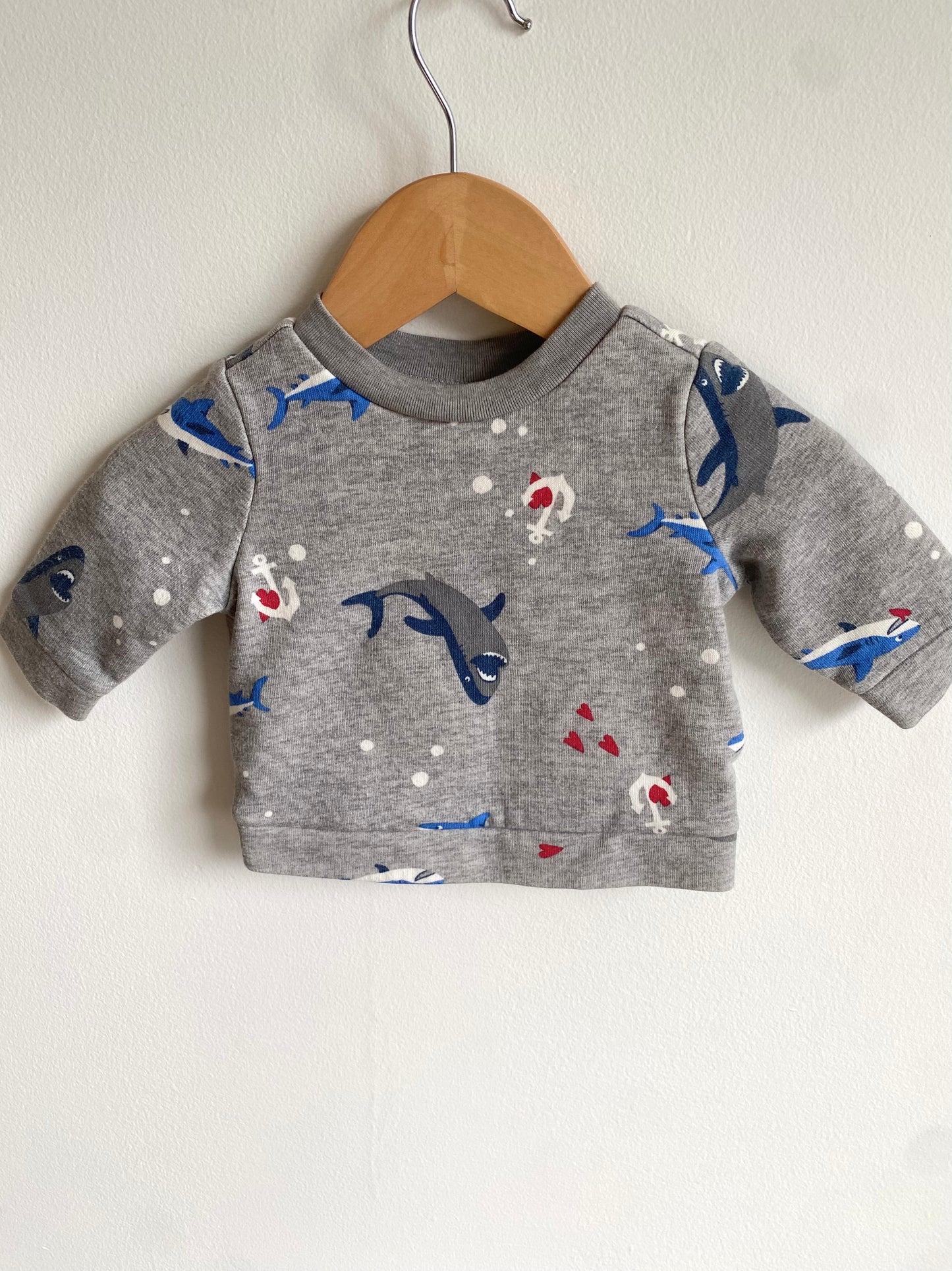 Shark Pull Over Sweater / 0-3m