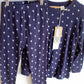 NEW Parade Navy Lightening PJ Top + Bottoms Set / 7-8 years