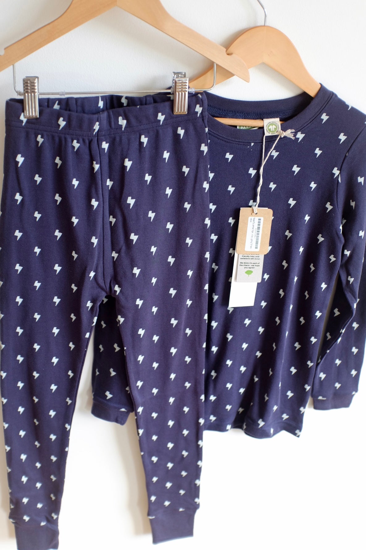 NEW Parade Navy Lightening PJ Top + Bottoms Set / 7-8 years