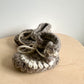 Hand Crafted Grey Slipper Booties / 6-12m