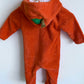 Pumpkin Hooded Jumpsuit / 3-6m