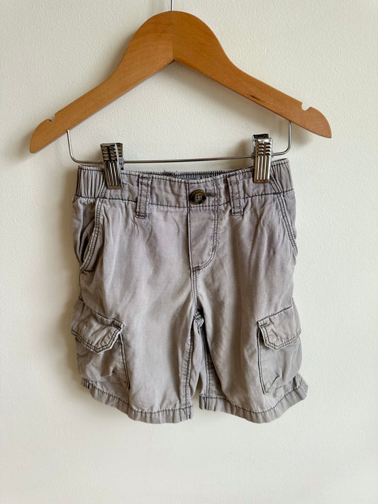 Grey Cargo Shorts / 4T