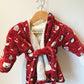 Soft Red House Coat / 0-12m