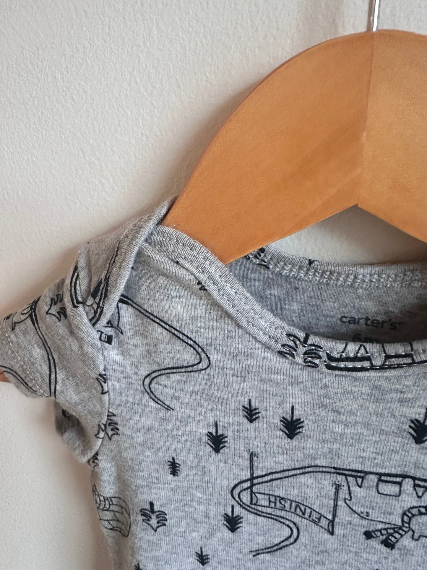 Grey Winter Bodysuit / 6m