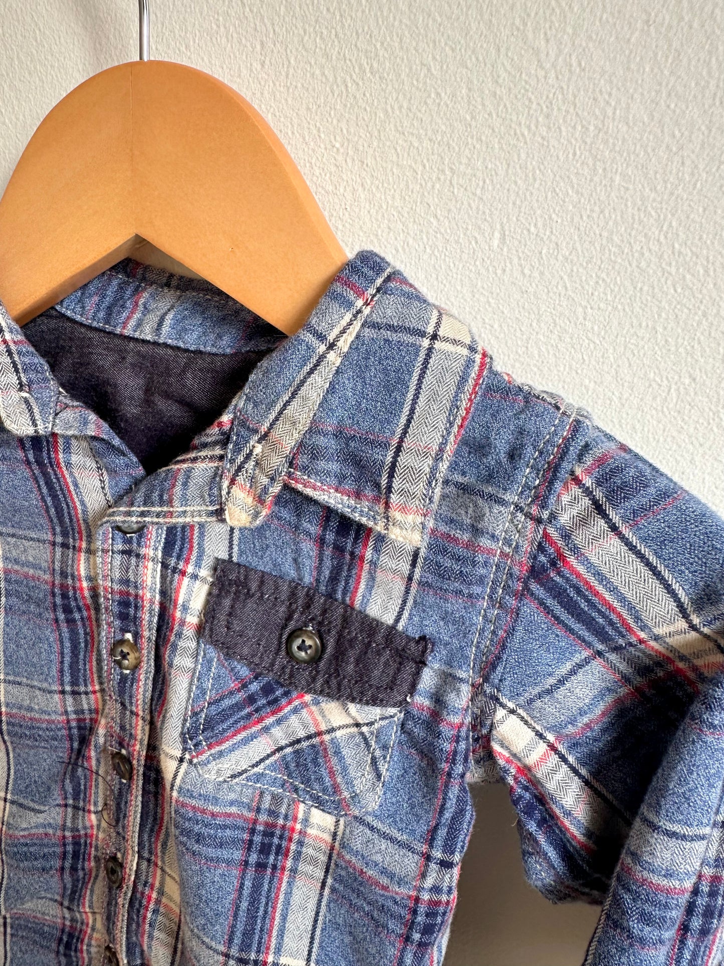 Plaid Flannel / 12-18m