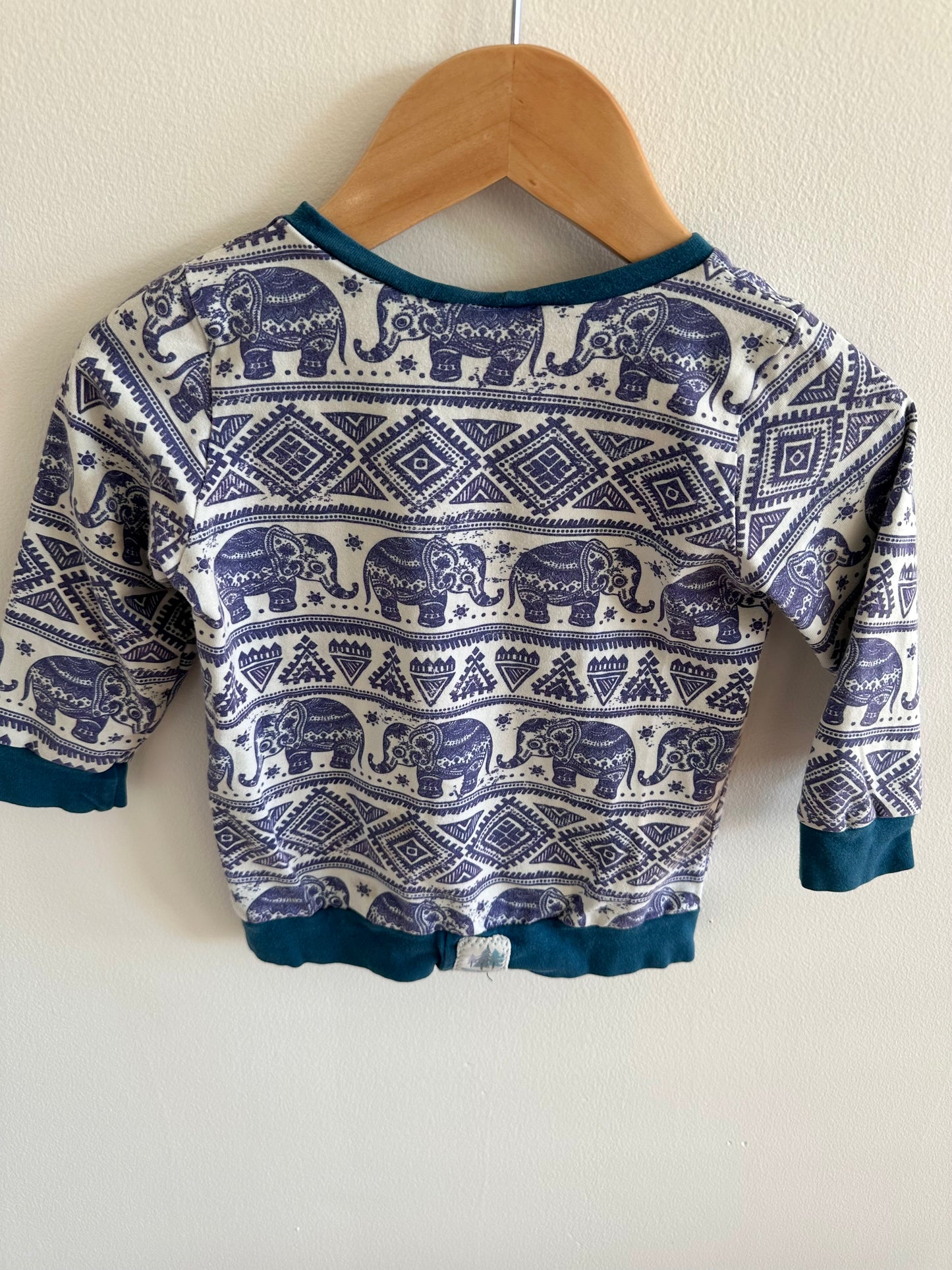 Made in Vancouver Elephant Print Long Sleeve (PLAY)/ 12-18m?