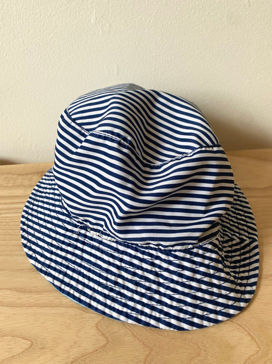 Reversible Bucket Hat Striped and Blue / 12m