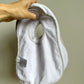 Three Grey Trim Bibs / 0-12m