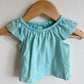 Blue Eyelet Top / 3-6m