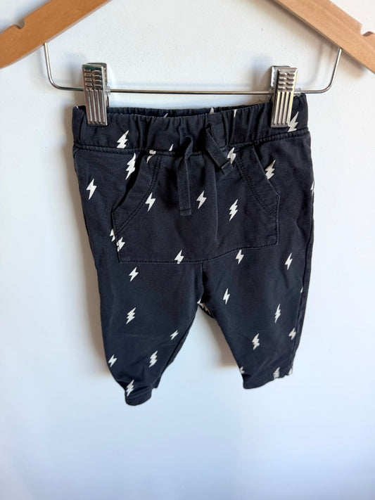 Tea Collection 100% Cotton Lightening Pants / 6-9m
