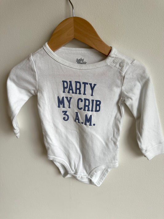 Party My Crib 3AM Bodysuit / 6-12m