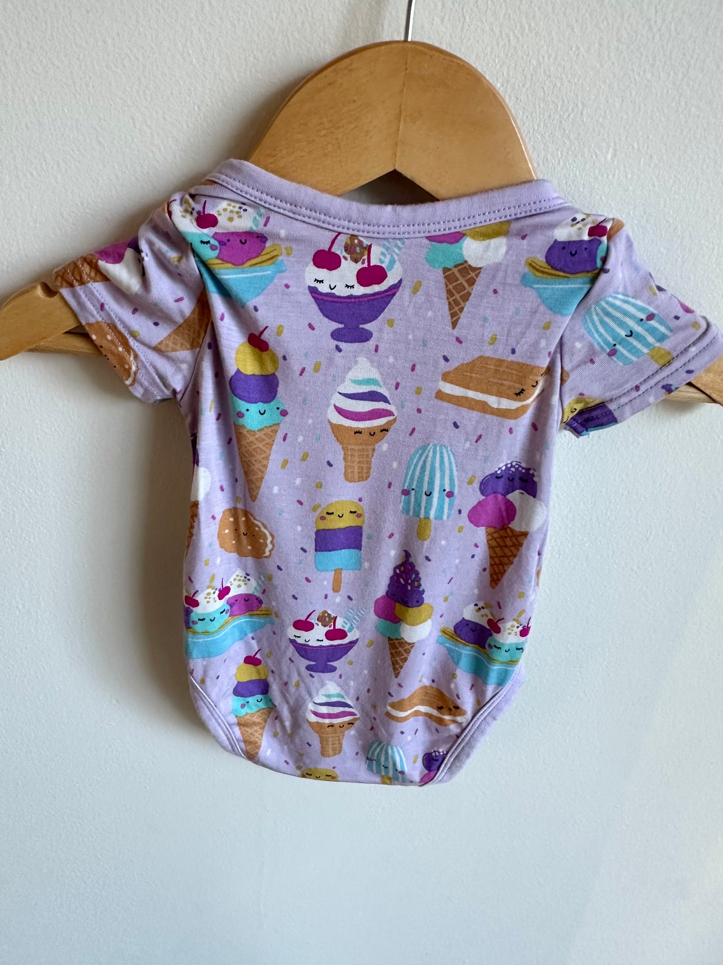 Bamboo Ice Cream Bodysuit / 0-3m