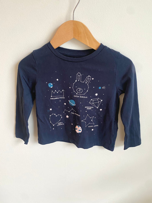 Long Sleeve Constellation Top / 2T
