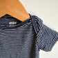 Navy Striped Bodysuit / 3-6m