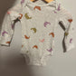 Set of 2 Long Sleeve Bodysuits- Apples + Birds / 3m