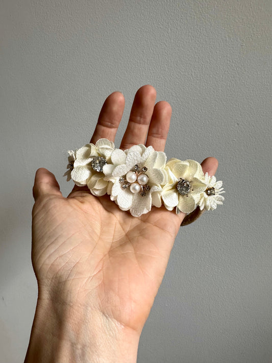 Nylon Floral Headband with Jewels  / 6m