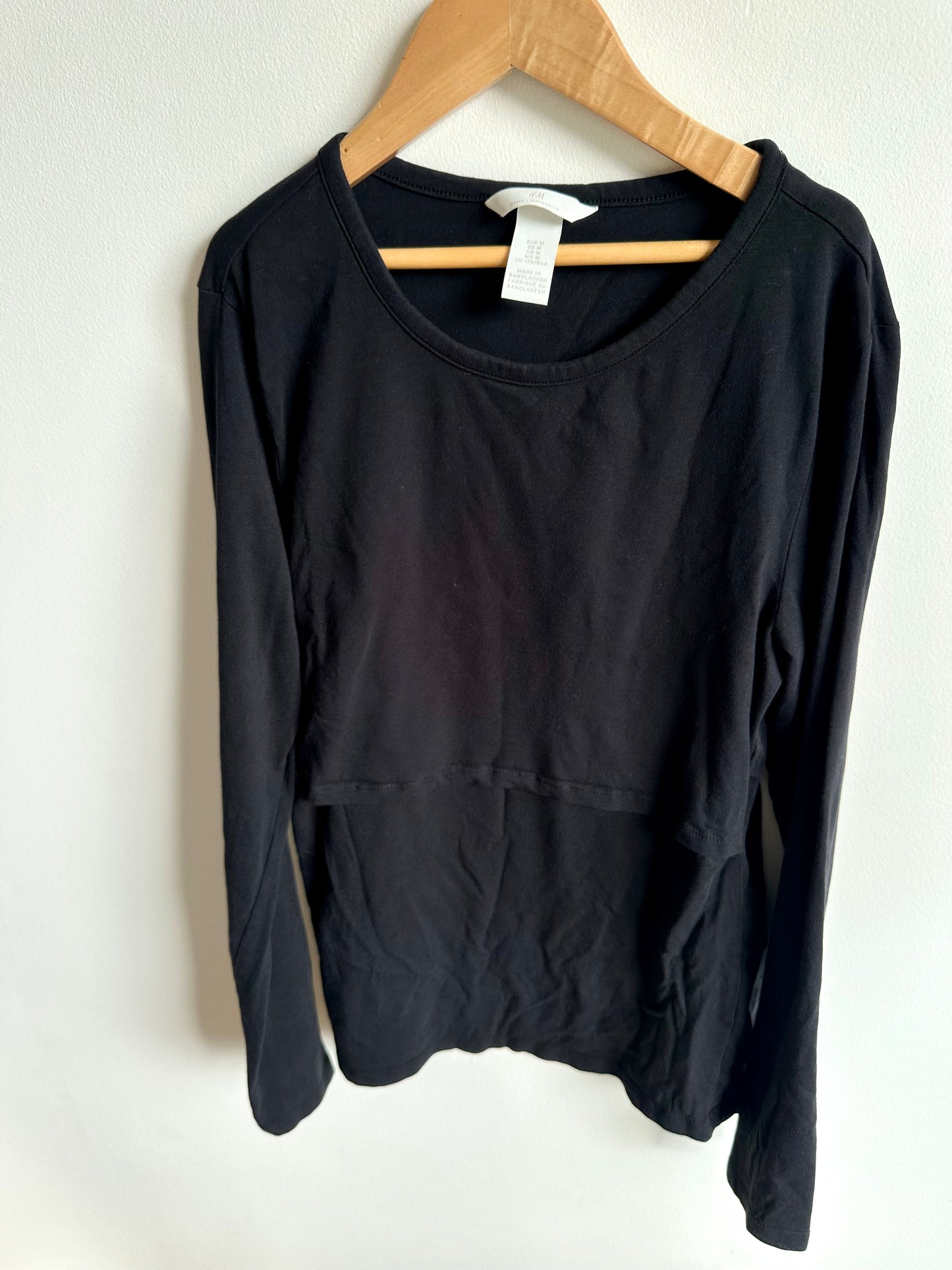 H&M Black Nursing Long Sleeve / M