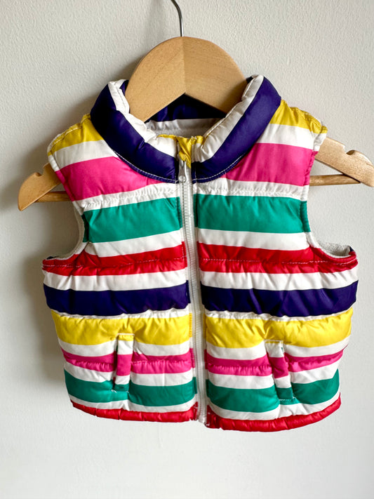 Striped Puffer Vest / 18-24m