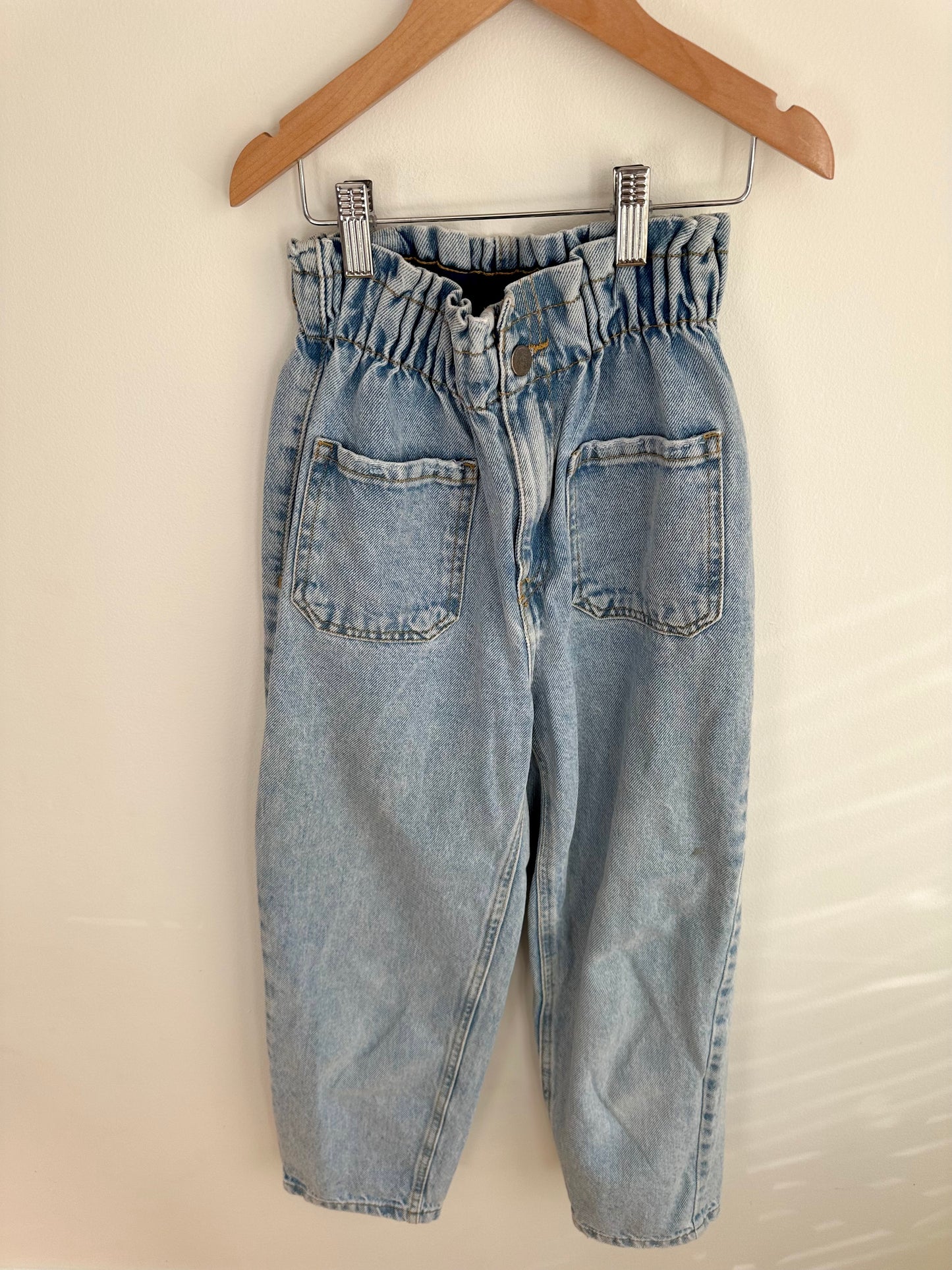 Zara Cinched Waist Jeans / 11-12 years