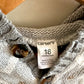 Hooded Grey Knit Sweater / 18m