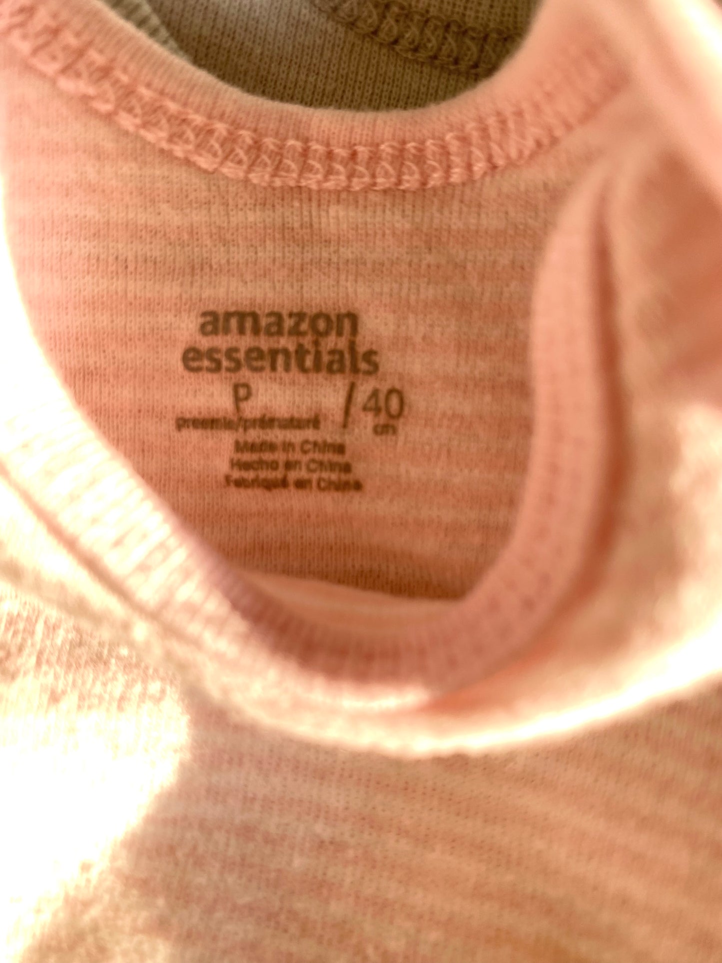 Pink Stripe Bodysuit / Preemie