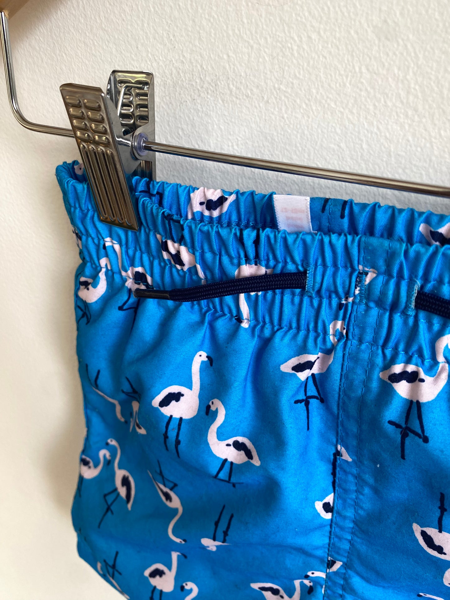 Bird Blue Swim Shorts / 12-18m