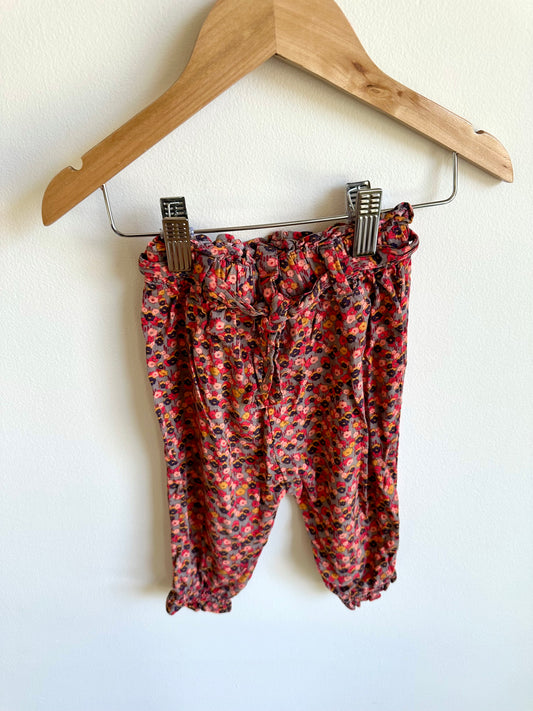 Mini Flower Pants with Belt / 12m