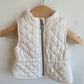Quilted White Vest / 0-3m
