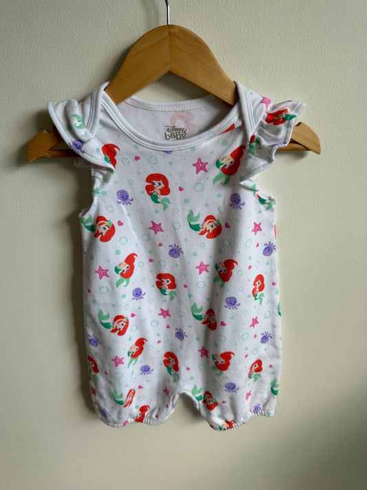 White Ariel Romper / 18m