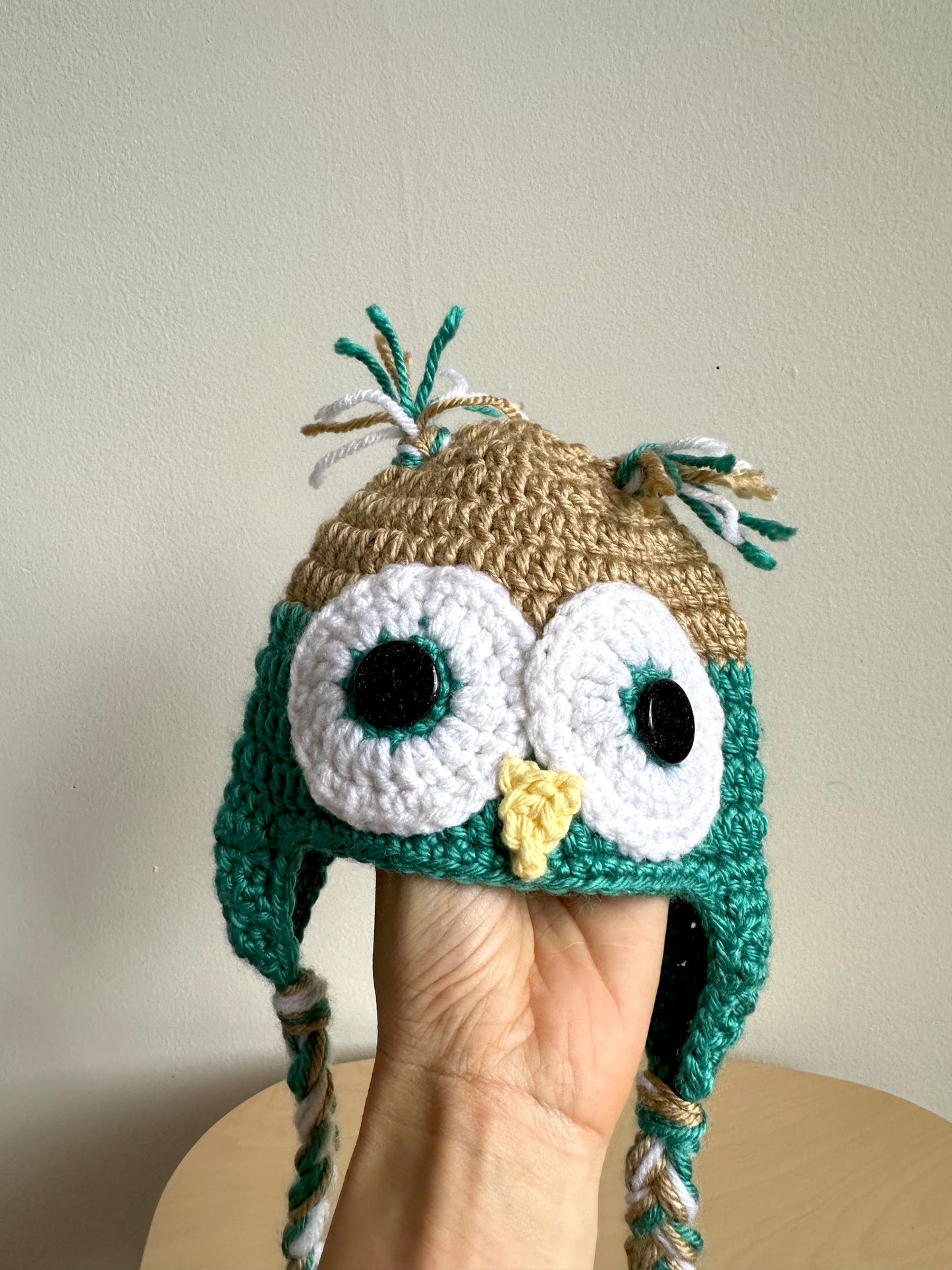 Handmade Owl Hat / 6-12m?