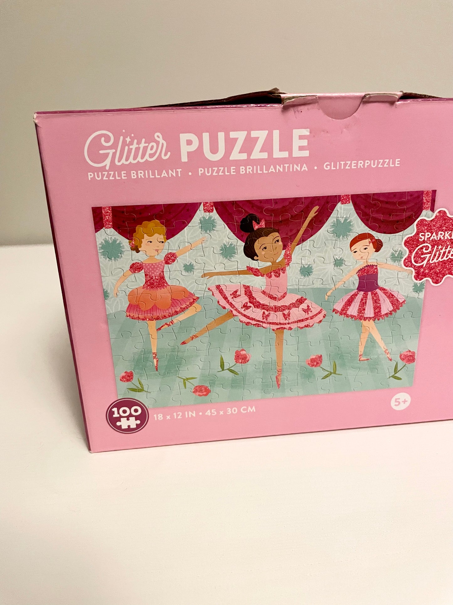 Ballerina Glitter Puzzle - 100 Pieces