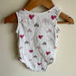 Aden + Anais Heart Tank Bodysuit / 6-9m