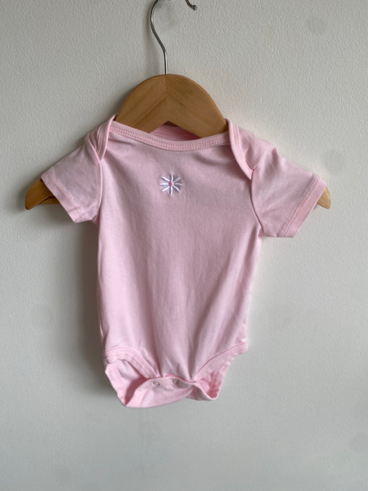 Pink Single Flower Bodysuit / 6m