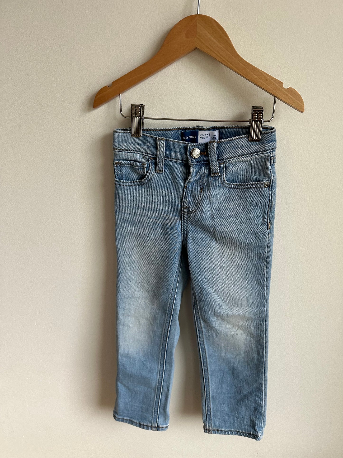 Straight Leg Jeans with Adjustable Waist/ 4T